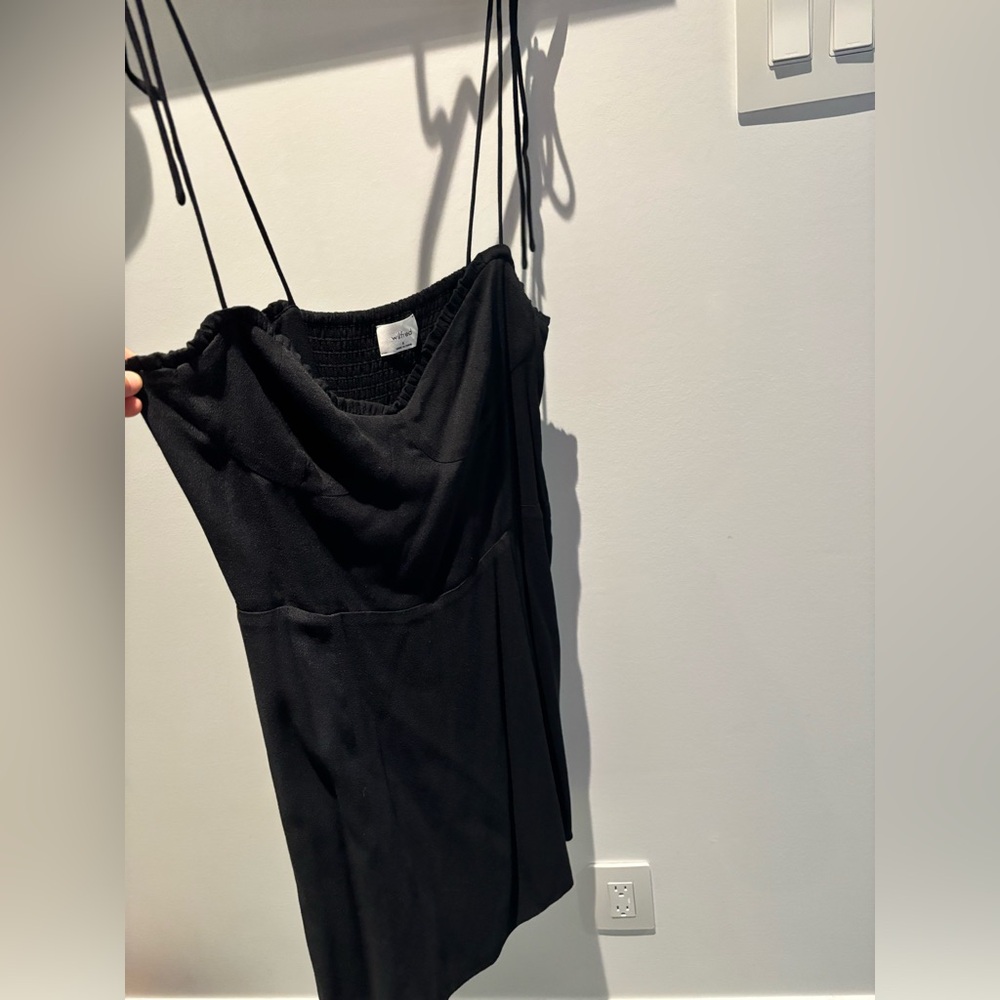 Wilfred Black Cowl Neck Slip Dress
